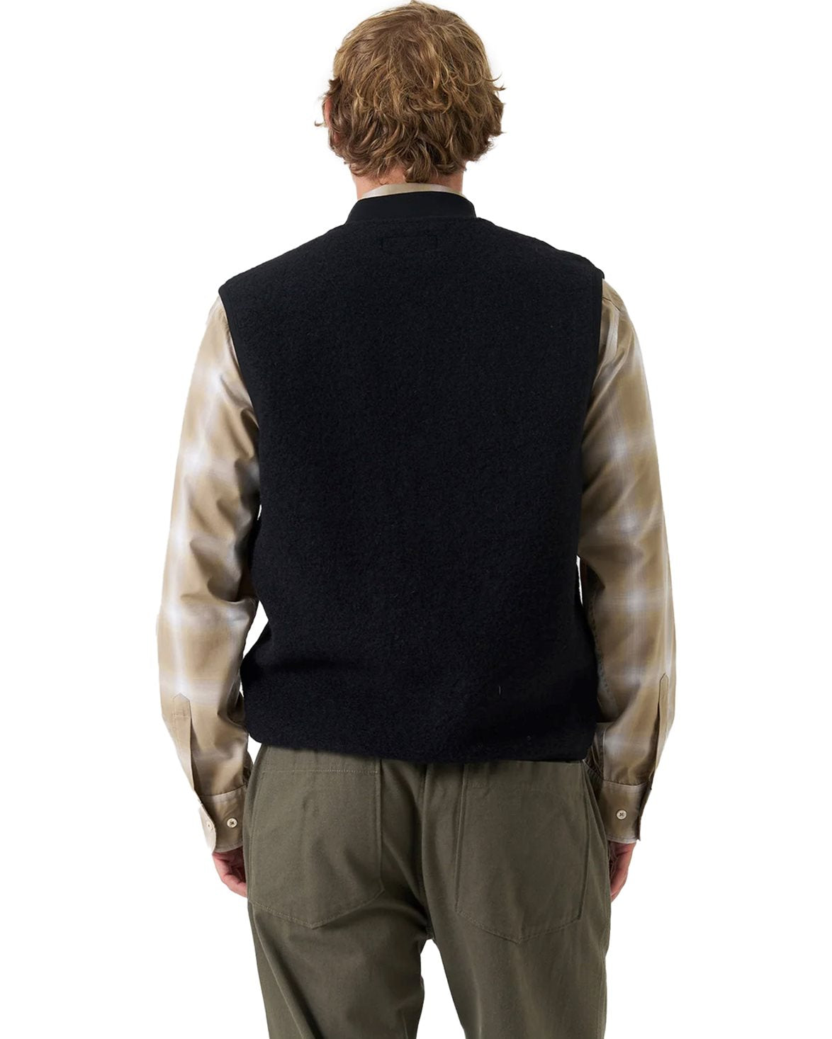 Zip Waistcoat Black
