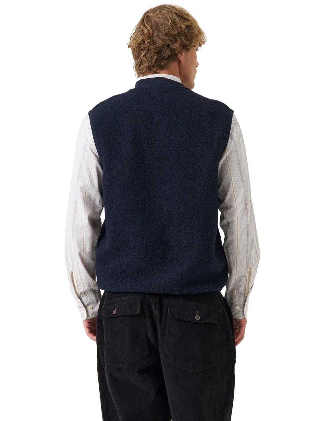 Zip Waistcoat Navy