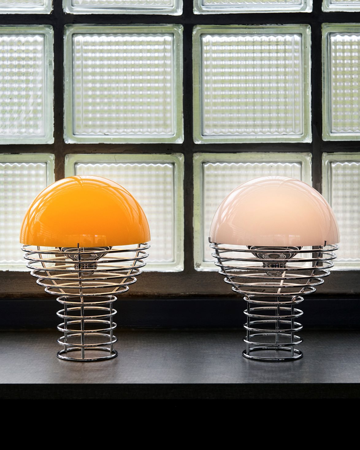 Wire Portable Lamp Yellow