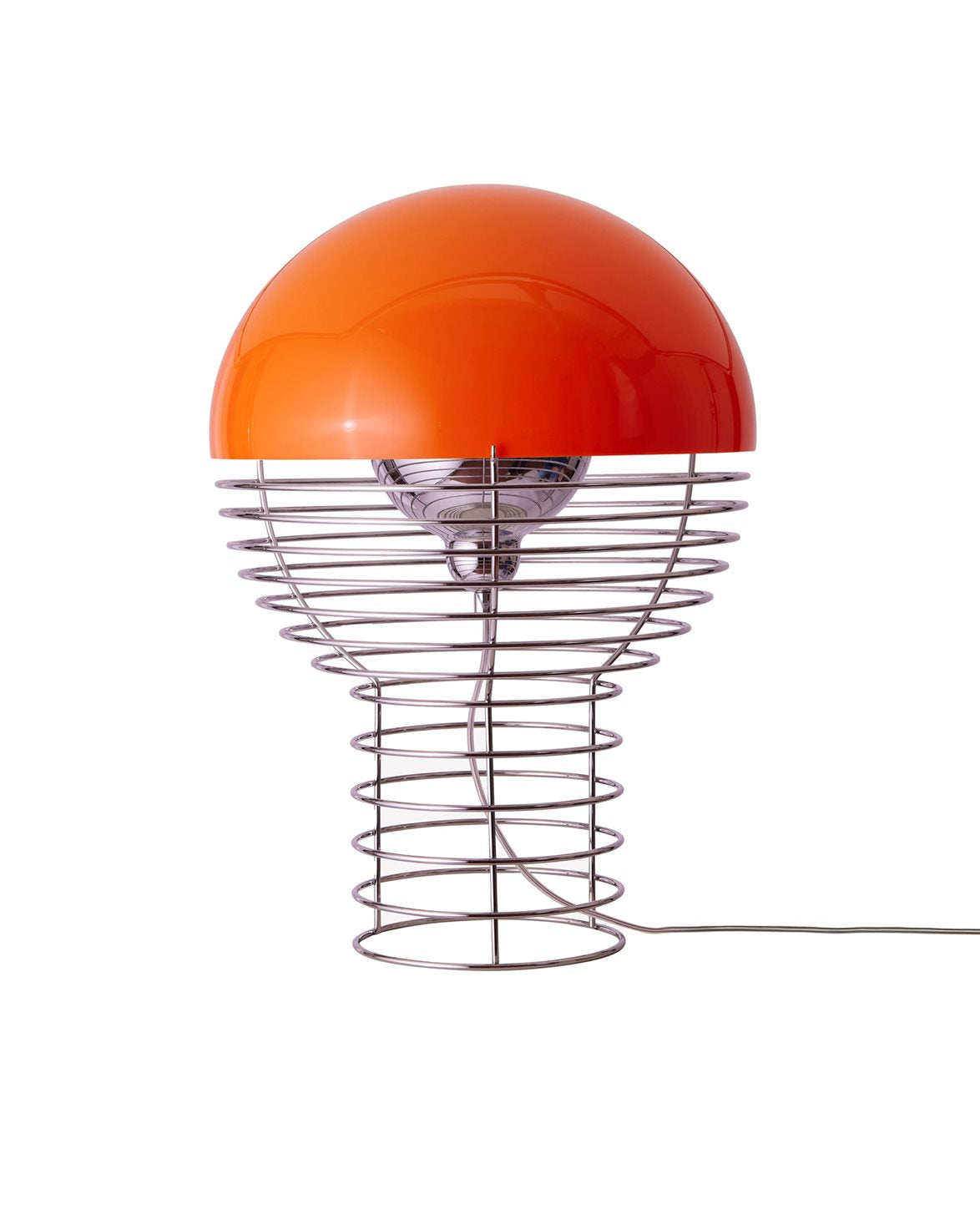 Wire Table Lamp Ø40 Chromeorange