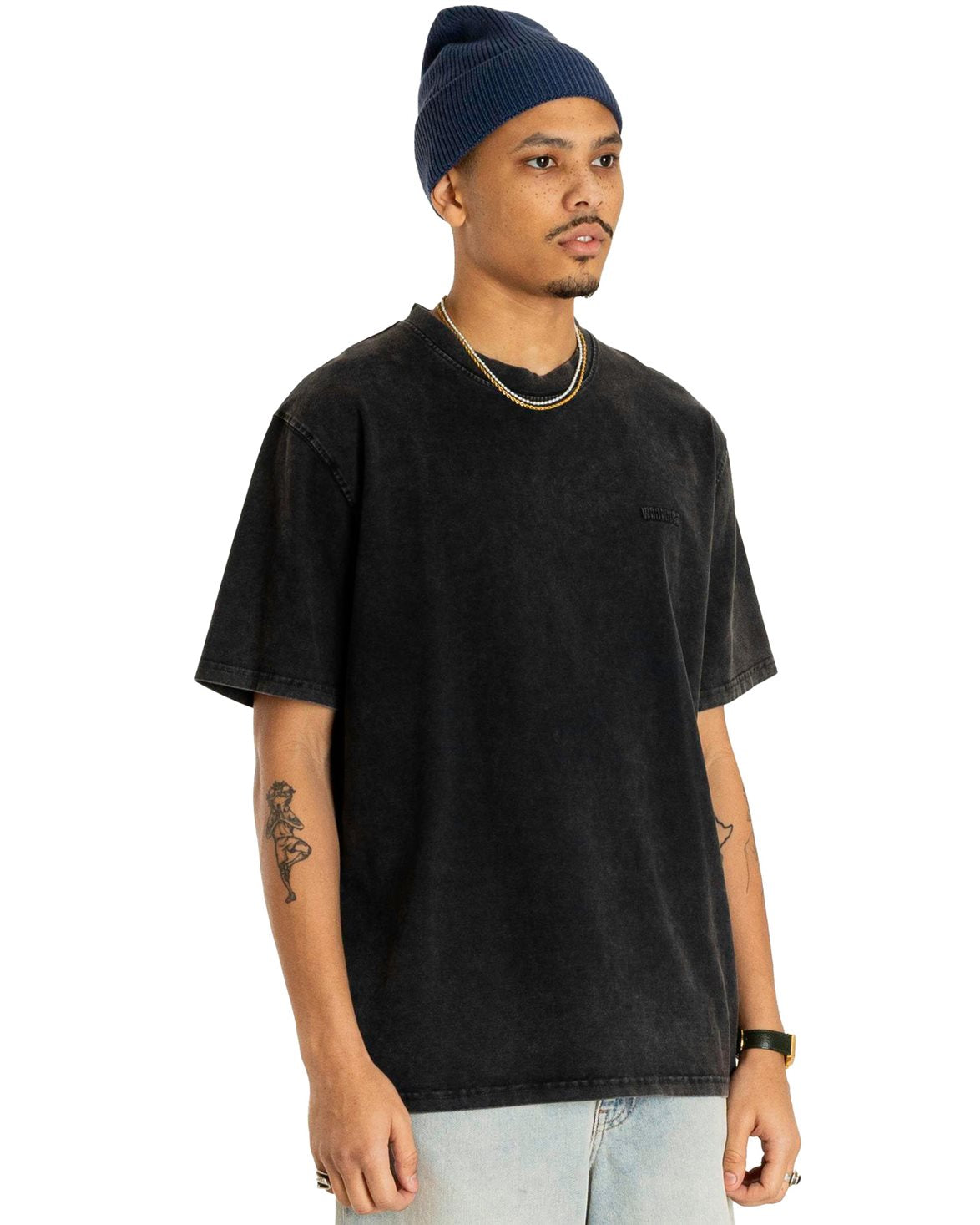 Baine Washed Tee Washed Black