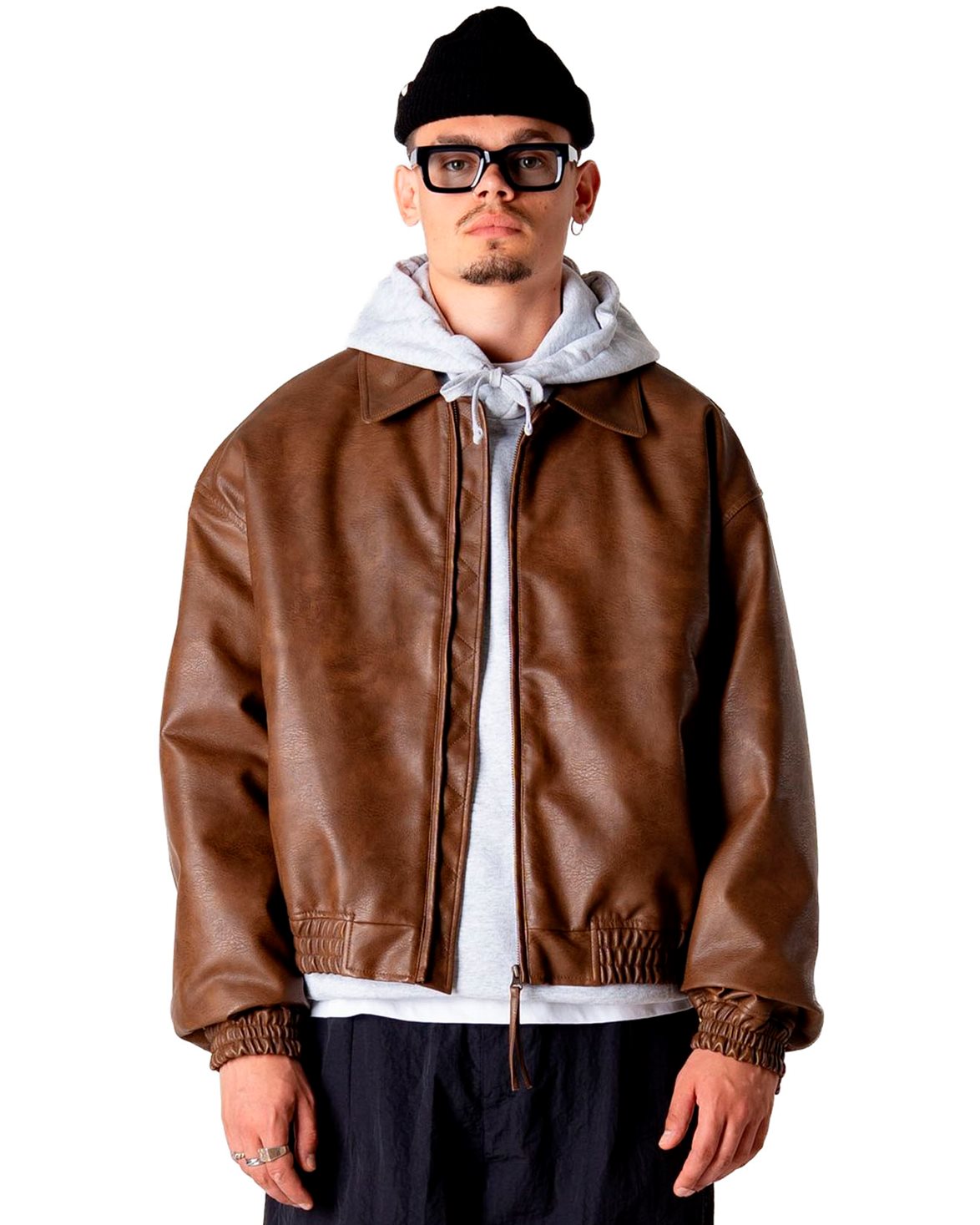 Bao Biker Jacket Dark Brown