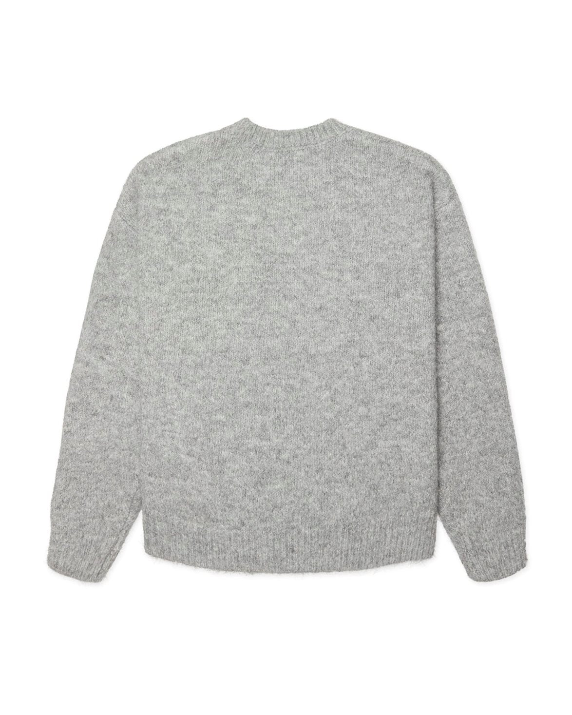 Kurt Mohairy Crew Dark Grey Melange