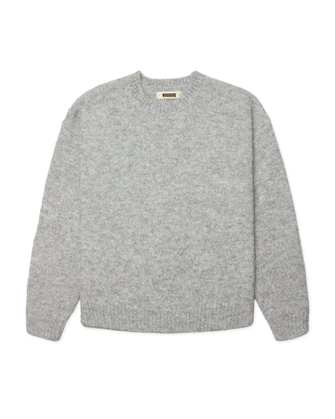 Kurt Mohairy Crew Dark Grey Melange