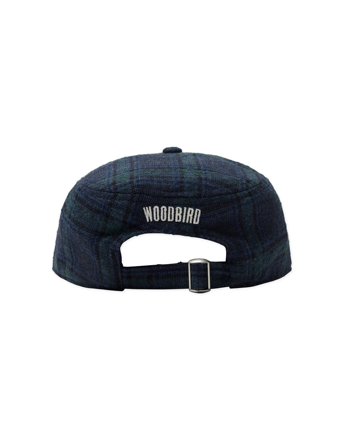 Yin Check Pillbox Cap Blue-Green